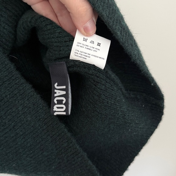 Jacquemus La Maille Baho Sleeveless Turtleneck Sweater (Dark Green) - Size 38 - Picture 3 of 6